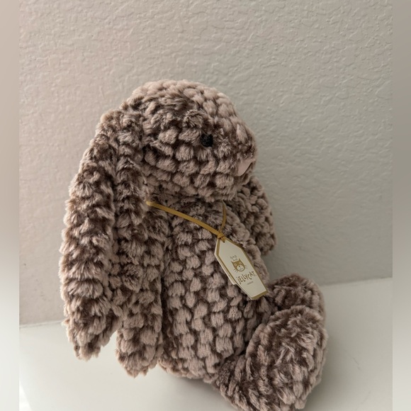 Authentic NWT Jellycat Bashful Luxe Bunny Pine Rare LAST ONE Gold Tag - Picture 3 of 16